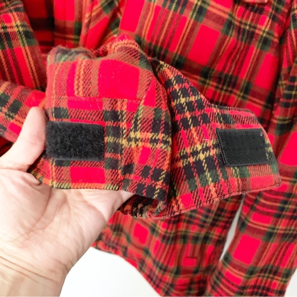 ANALOG Red Plaid Layered Men’s jacket Sz M - Picture 8 of 11